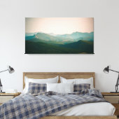 Blau an den Bergen Leinwanddruck (Insitu (Schlafzimmer))