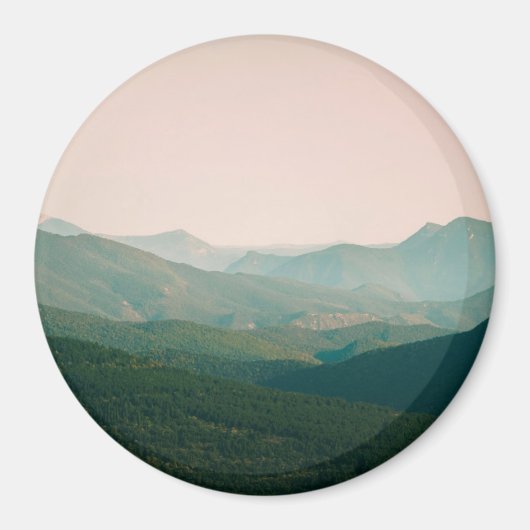 Blau an den Bergen Magnet (Vorne)