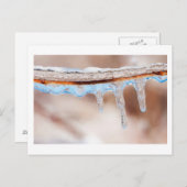 blau an einem eisigen Tag Postkarte (Vorne/Hinten)