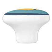 Blau, Anker, Lebensstil an den Küsten Keramikknauf (Seitenansicht)