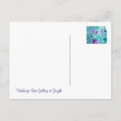 Blau Ankündigungspostkarte (Rückseite)