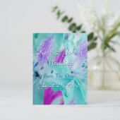 Blau Ankündigungspostkarte (Stehend Vorderseite)