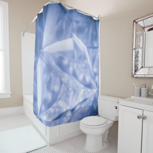 Blau-Anzug Duschvorhang (Beispiel)