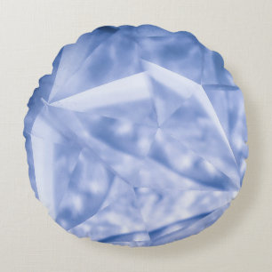 Blau-Anzug Rundes Kissen