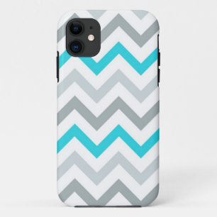 Blau-/Aqua-Tri Ton Zickzack iPhone 5 Fall Case-Mate iPhone Hülle