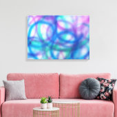 Blau, Aquamarin und Lila. Leinwanddruck (Insitu (Wohnzimmer))