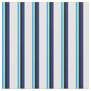 Blau, Aquamarine, Schwarz, Mitternachtsblau, Minzc Stoff