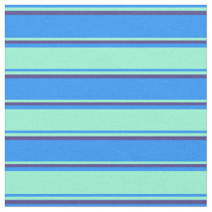 Blau, Aquamarine und Dunkelschiefer blau gefärbt Stoff