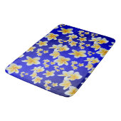 blau, asiatisch, gelb, weiß, blühen, hell, gold, f badematte (Schrägansicht)