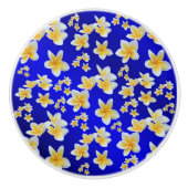 blau, asiatisch, gelb, weiß, blühen, hell, gold, f keramikknauf (Vorderseite)