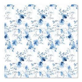 Blau auf blau, Blume Blossom Hintergrund Tapete