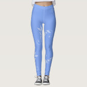 Blau auf blau leggings (Vorderseite)