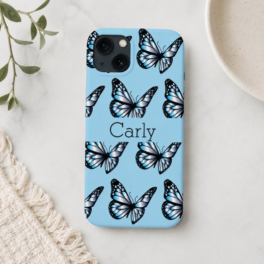 Blau auf blauen Schmetterlingen und mehr Schmetter Case-Mate iPhone Hülle