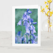 Blau auf Grün Karte (Gelbe Blume)