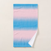 Blau auf rosa Horizont Badhandtuch Set (Handtuch)