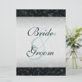 Blau auf schwarzbläsernen Grenzübergangsdiagrammen Einladung (Stehend Vorderseite)