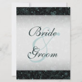 Blau auf schwarzbläsernen Grenzübergangsdiagrammen Einladung (Vorderseite)