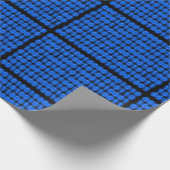 Blau auf schwarzem binärem Code Geschenkpapier (Ecke)