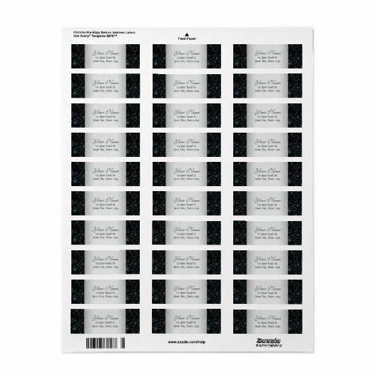 Blau auf schwarzer Blumengrenze (Vorne)