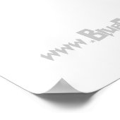 blau auf weiß WEB INSANITY Poster (Ecke)