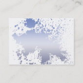 Blau auf weißem Spritzer - Cubby Visitenkarte (Rückseite)