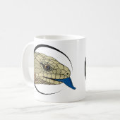 Blau aufgeleckte Skink Tasse (Vorderseite Links)