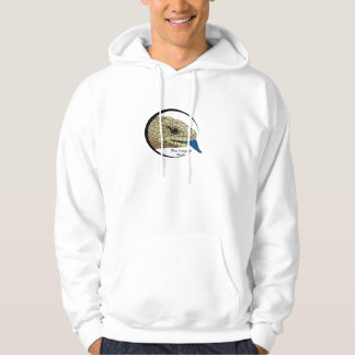 Blau aufgeleckter Skink Hoodie