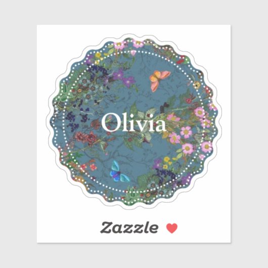 Blau Aufkleber (Blatt)