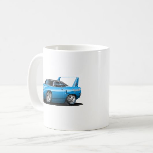 Blau-Auto 1970 Plymouths Superbird Kaffeetasse (Vorderseite Links)