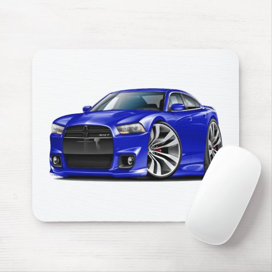 Blau-Auto des Dodge-Ladegerät-SRT8 Mousepad (Mit Mouse)