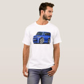 Blau-Auto des Scions-XB T-Shirt (Vorne ganz)
