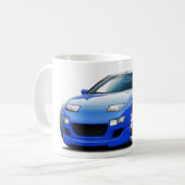 Blau-Auto Nissans 300ZX Kaffeetasse (Vorderseite Links)