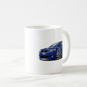 Blau-Auto Pontiacs G8 GXP Kaffeetasse (VorderseiteRechts)