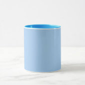 Blau-Babyaugen (Vollfarbe) Tasse (Zentrum)
