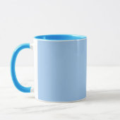Blau-Babyaugen (Vollfarbe) Tasse (Links)
