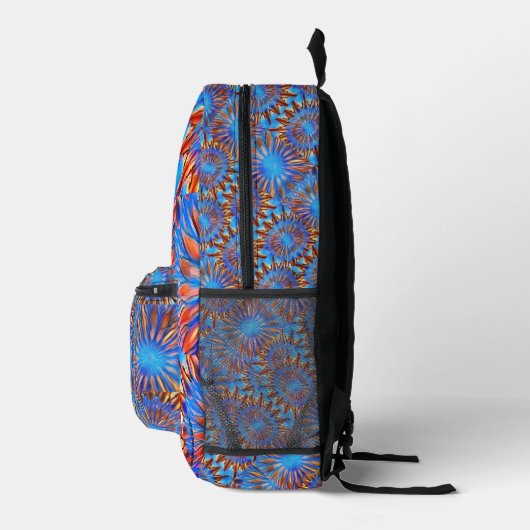 Blau Bedruckter Rucksack (Rechts)