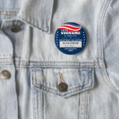 BLAU Befugter Freiwilliger 2026 Zwischenwahlkampag Button (Beispiel)