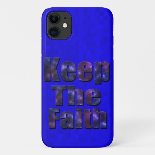 Blau Behalte das Glaubenslogo, Case-Mate iPhone Hülle (Rückseite)