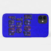 Blau Behalte das Glaubenslogo, Case-Mate iPhone Hülle (Rückseite (Horizontal))