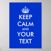 Blau behalte Ruhe und setzt Plakate fort (Vorne)