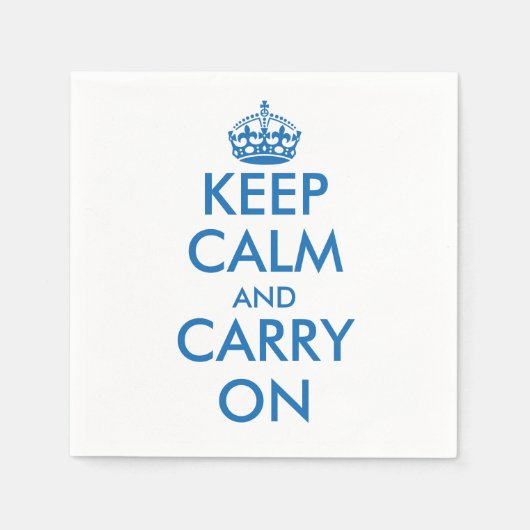 Blau Behalten Ruhe und Ihre Papierservietten | Bea (Vorderseite)