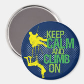 Blau Behaltend Ruhe und Klettersteig auf dem Felse Magnet (Vorderseite/Rückseite)