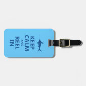 Blau Behielt Ruhe und Rollen in Gepäckanhänger (Vorderseite horizontal)