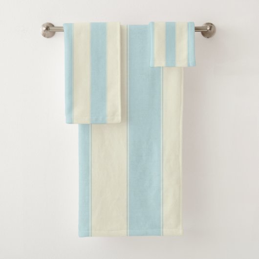 Blau Beige Badezimmer Handtuchhalter Set (Insitu)