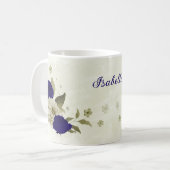 Blau-Beige Kaffeetasse (Vorderseite Links)