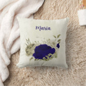 Blau-Beige Kissen (Decke)