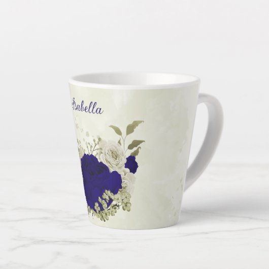 Blau-Beige Milchtasse (Rechte Ecke)