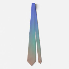 Blau-Beige-Verlaufs-Schlips modern minimalistisch Krawatte