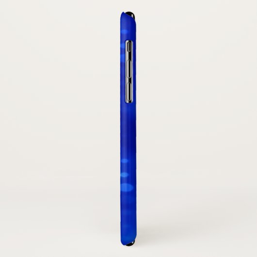 Blau beleuchtet Tupfen-Muster Case-Mate iPhone Hülle (Hinten/Links)