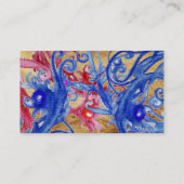 BLAU BERRIES WIRBEL Perchment Visitenkarte (Rückseite)